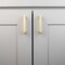 Heritage Designs Contemporary Pull 3 Inch Center to Center Brushed Brass Finish, 10PK R077746BBX10B - alternate 5